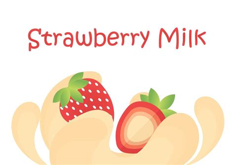 strawberry milk background 4581328 Vector Art at Vecteezy