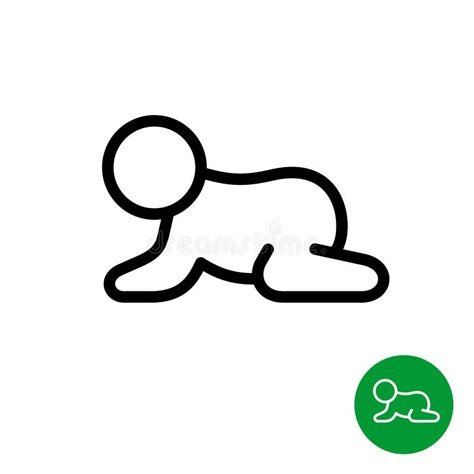 Infant Crawling Outline Stock Illustrations – 138 Infant Crawling ...