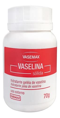 Vaselina Sólida Hidratante Geléia Vasemax 70g Farmax Parcelamento