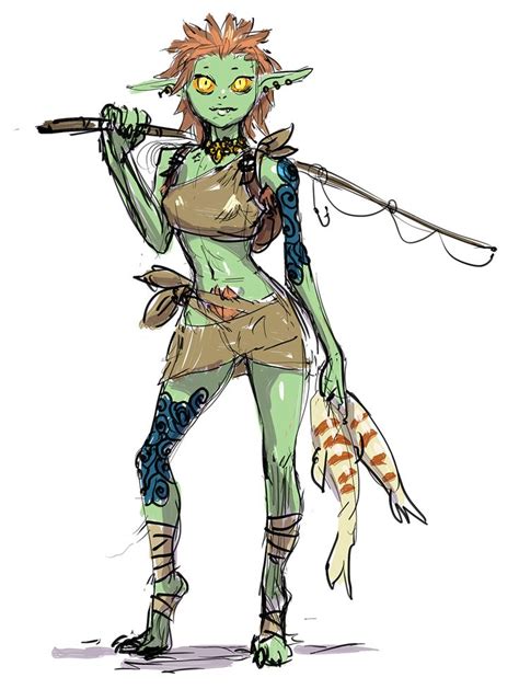 River Goblin In 2021 Fantasy Character Design Character Art Dnd