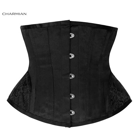 Charmian Women S Sexy Waist Trainer Cincher Black Gothic Retro