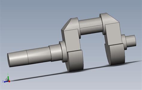 曲轴solidworks 2016模型图纸免费下载 懒石网