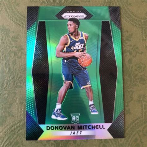 Panini Prizm Donovan Mitchell Green Prizm Rookie Card Rc