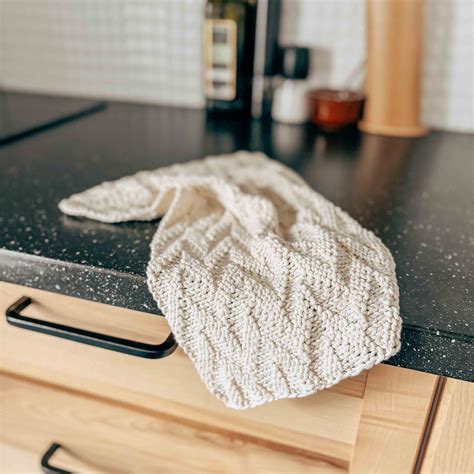 Free Farmhouse Kitchen Towel Knitting Pattern Buttermilk Tea Towel