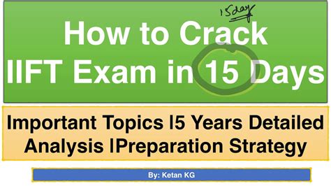 Days To Iift Exam Is It Possible To Crack Iift Years Detailed