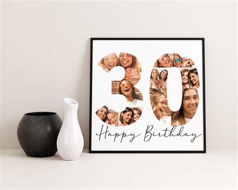 Geburtstag Fotocollage Alles Gute Happy Birthday Geschenk Poster