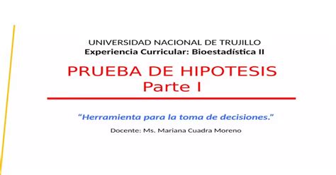 Prueba De Hipótesis Parte Pptx Powerpoint