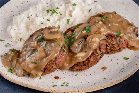 Vegan Filipino Burger Steak With Mushroom Gravy Sweet Simple Vegan