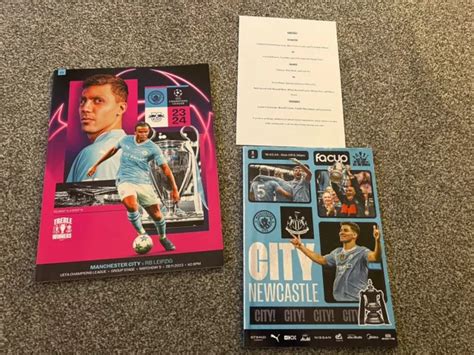 Manchester City Newcastle United Fa Cup 2024 Programme And Teamsheet