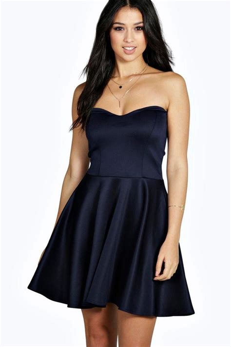 Boohoo Polly Bandeau Skater Dress 26 Boohoo Lookastic