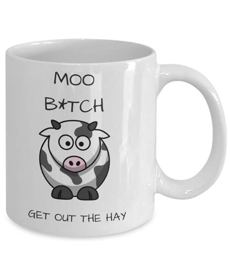 Funny Cow Mug Cow Farm County Mug Cow Coffee Mug Cow Tea Etsy