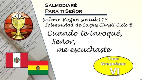 Salmo 115 Solemnidad De Corpus Christi Ciclo B Lecc Peru Bolivia