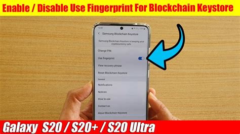 Galaxy S S How To Enable Disable Use Fingerprint For Samsung