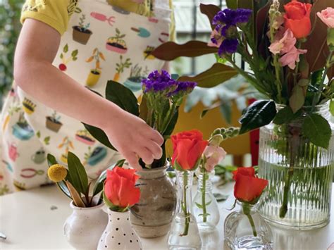 Montessori Flower Arranging With Bloom And Bud How We Montessori