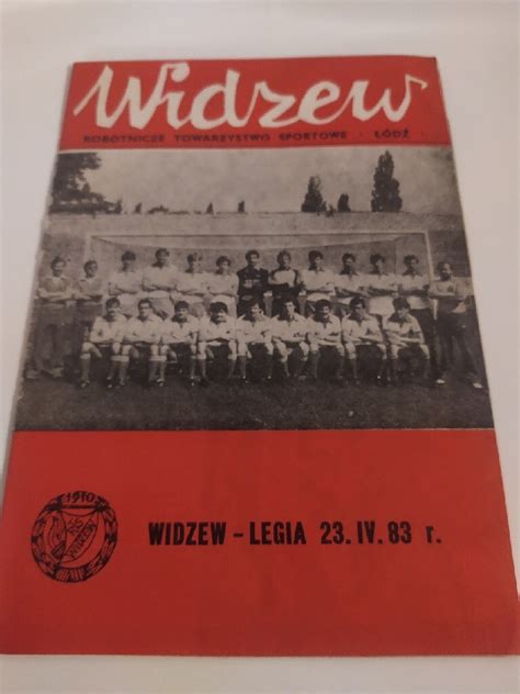 Program Meczowy Widzew Legia Warszawa Bydgoszcz