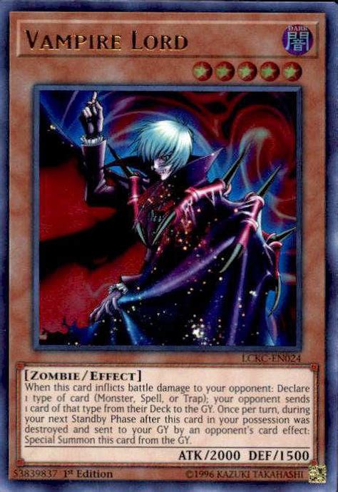 Yugioh Kaiba Legendary Collection Ultra Rare Vampire Lord Lckc En024