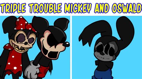 Triple Trouble But Mickey Oswald And Minnie Mouse Sings It Fnati