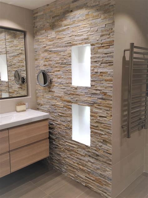 Bathroom Designs with Natural Stone Veneer - Stonetek Natural Stone | Stacked Stone Veneer ...