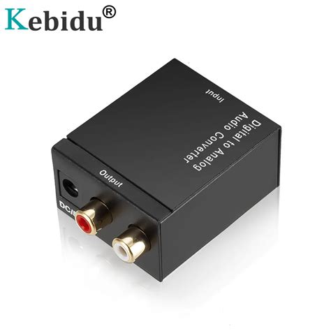 Adaptador convertidor de Audio Digital a analógico señal Toslink