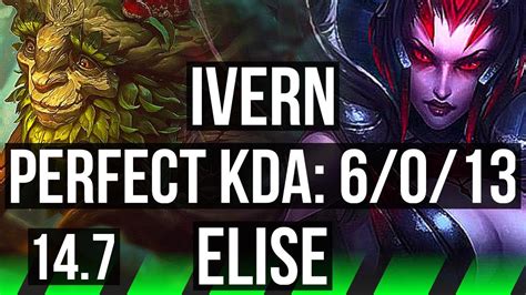 Ivern Vs Elise Jgl Games Dominating Kr Master