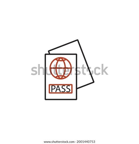 Passport Icons Symbol Vector Elements Infographic Stock Vector Royalty Free 2001440753