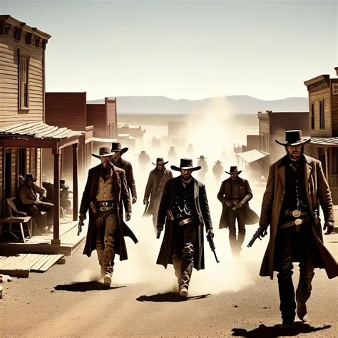 Wild West Outlaws in a Thrilling Gunfight | MUSE AI