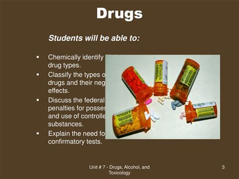 PPT Unit 7 Drugs Alcohol And Toxicology PowerPoint Presentation