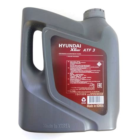 Купить Масло HYUNDAI XTeer ATF 3 (4л): цена, описание, отзывы