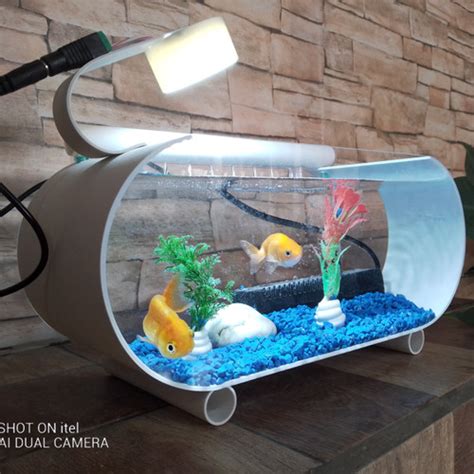 Jual Aquarium Mini Ikan Cupang Ikan Hias Double Akrilik Depan Belakang