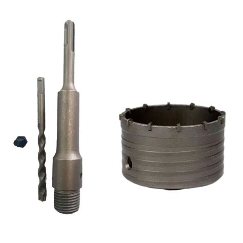 Kit Haste Adaptadora SDS Plus Serra Copo Vídea 110mm Concreto e