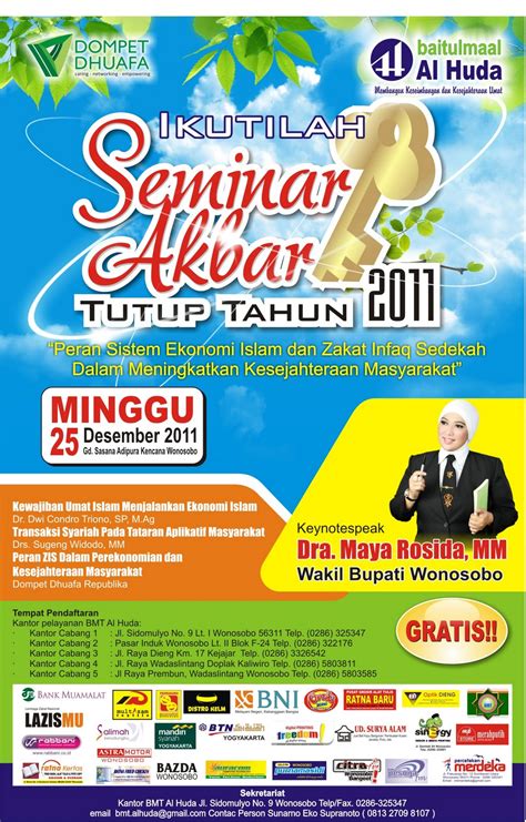 10 Contoh Brosur Seminar Desain Grafis