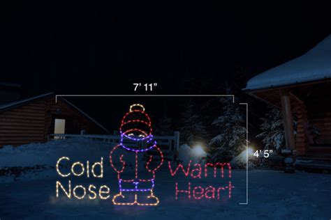 Cold Nose Warm Heart Outdoor Display | Christmas Cottage