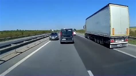 Cum se produc tragediile pe Autostradă Filmare scandaloasă