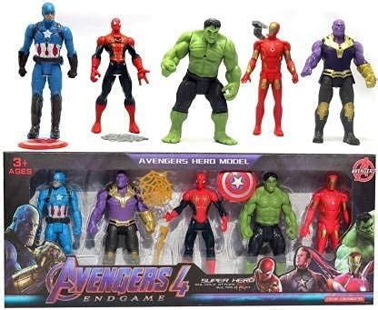 Buy Beany Super Hero Action Figure Toy Set (Set of 5 Superheroes) (Set of 5 Superheros) Online ...