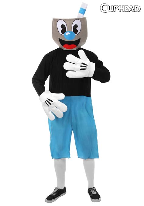 Mugman Adult Costume | Video Game Halloween Costumes