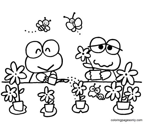 92 Free Printable Keroppi Coloring Pages