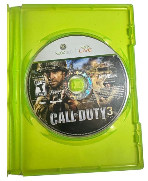 Call Of Duty 3 Microsoft Xbox 360 Game 2006 Ebay