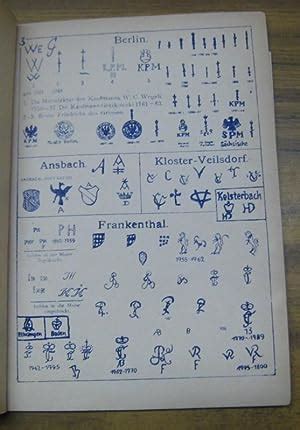 Porzellan Katalog Aus Dem Inhalt Marken Des Meissner Porzellans