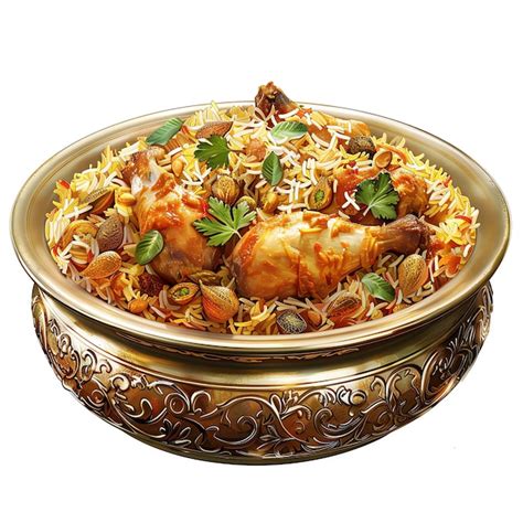 Kabsa Islamic Arabic Food Premium Ai Generated Image