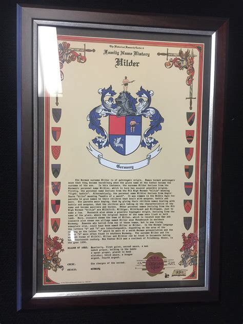 finished customer orders coat  arms family crests  names