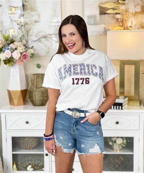 America 1776 Stars Graphic Shirt