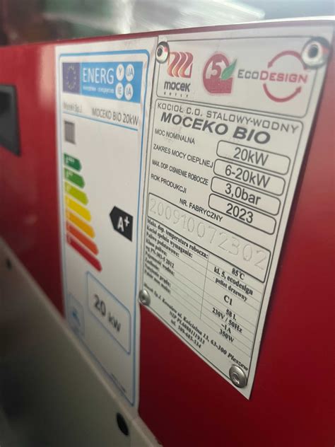 Kocioł na pellet piec Mocek bio 20 kw palnik samoczyszczący super Tczew