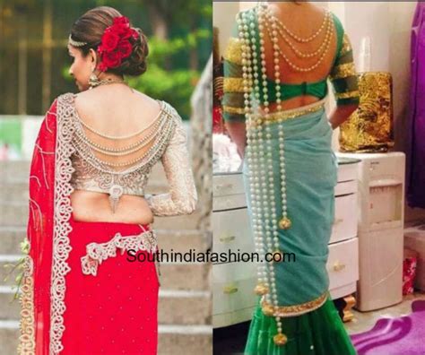 Pearl Work Trend For Sarees Anarkalis And Blouses