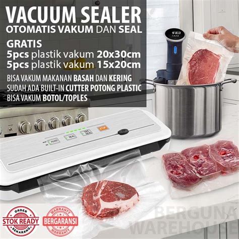 Jual Mesin Vacuum Sealer Makanan Vakum Food Vacum Saos Bak Bakso Tahan