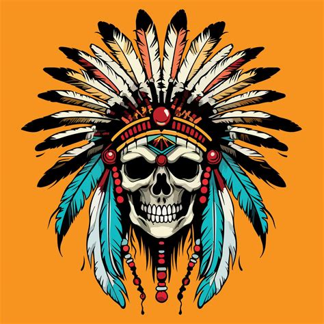 Apache Indian Warrior Head Logo Mascot Vector Illustration 27576414