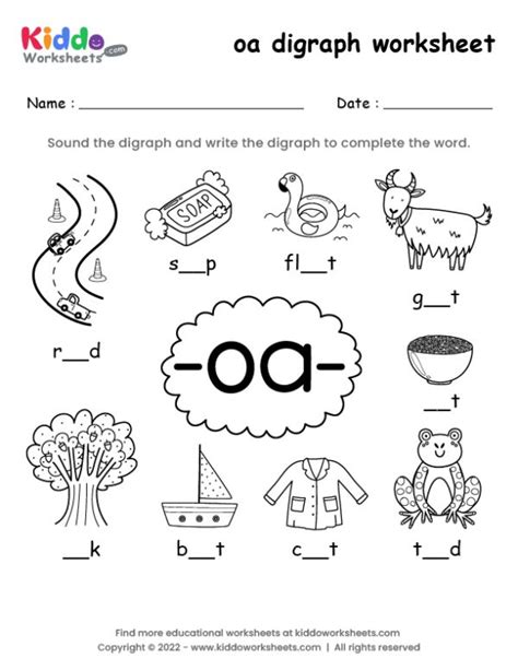 4oaa3 Worksheets Reading Oa Or Ow Worksheet For Kids