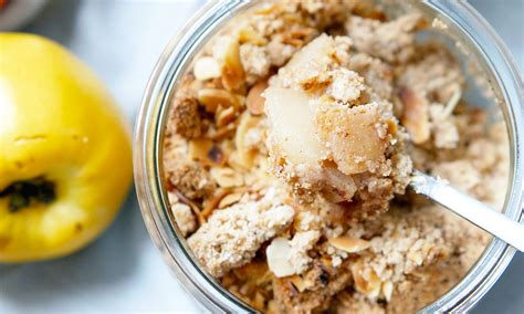 Recette Crumble Vegan Sans Gluten Aux Pommes Et Coings Pretty Chef