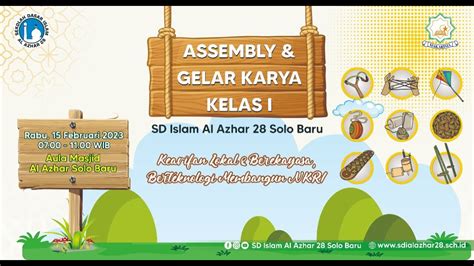 Assembly Dan Gelar Karya Kelas 1 Sd Islam Al Azhar 28 Solo Baru 2023 Youtube