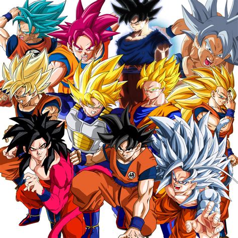 Son Goku All Forms Poster By Songoku048 On Deviantart