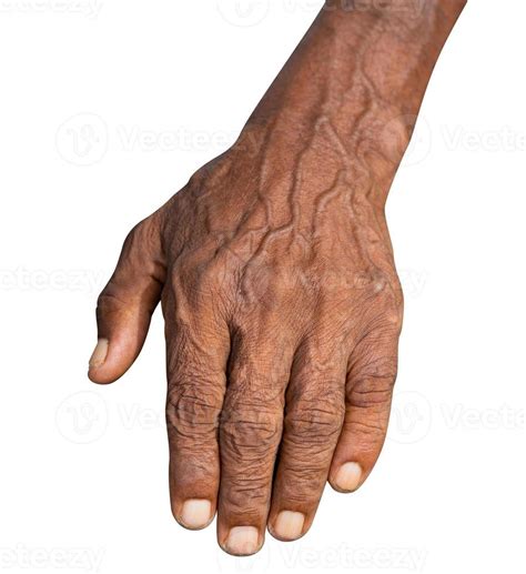 Old Man Hand On A White Background 11361846 Stock Photo At Vecteezy